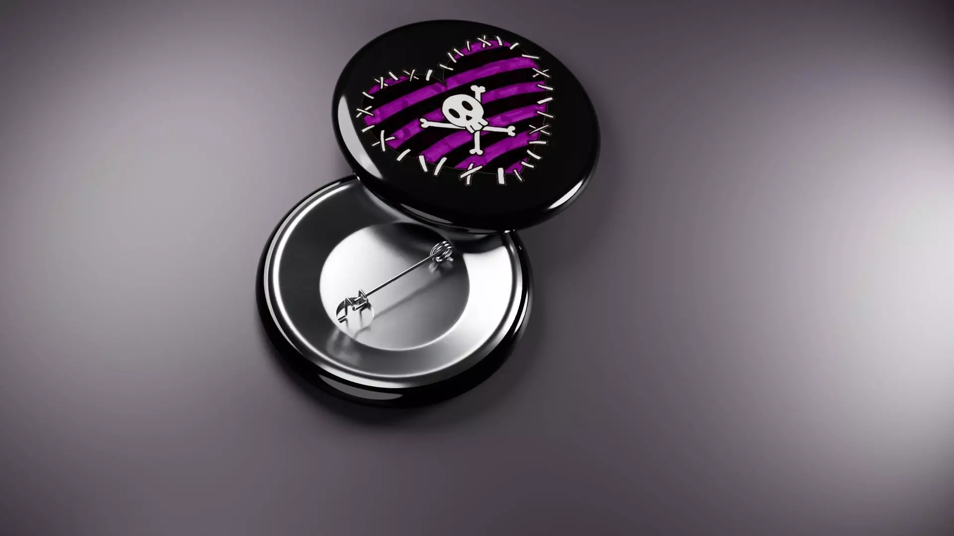 Emo Music Fashion Badges 3D print model_12