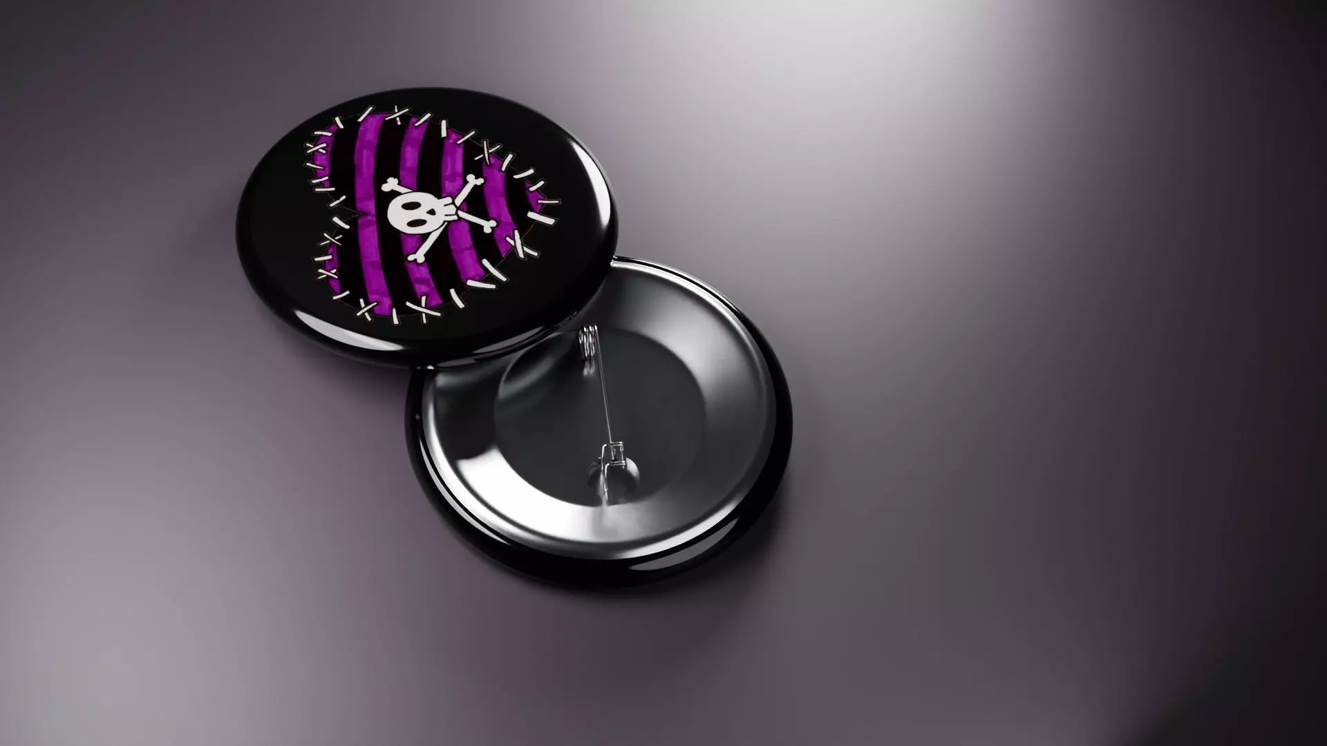 Emo Music Fashion Badges 3D print model_9