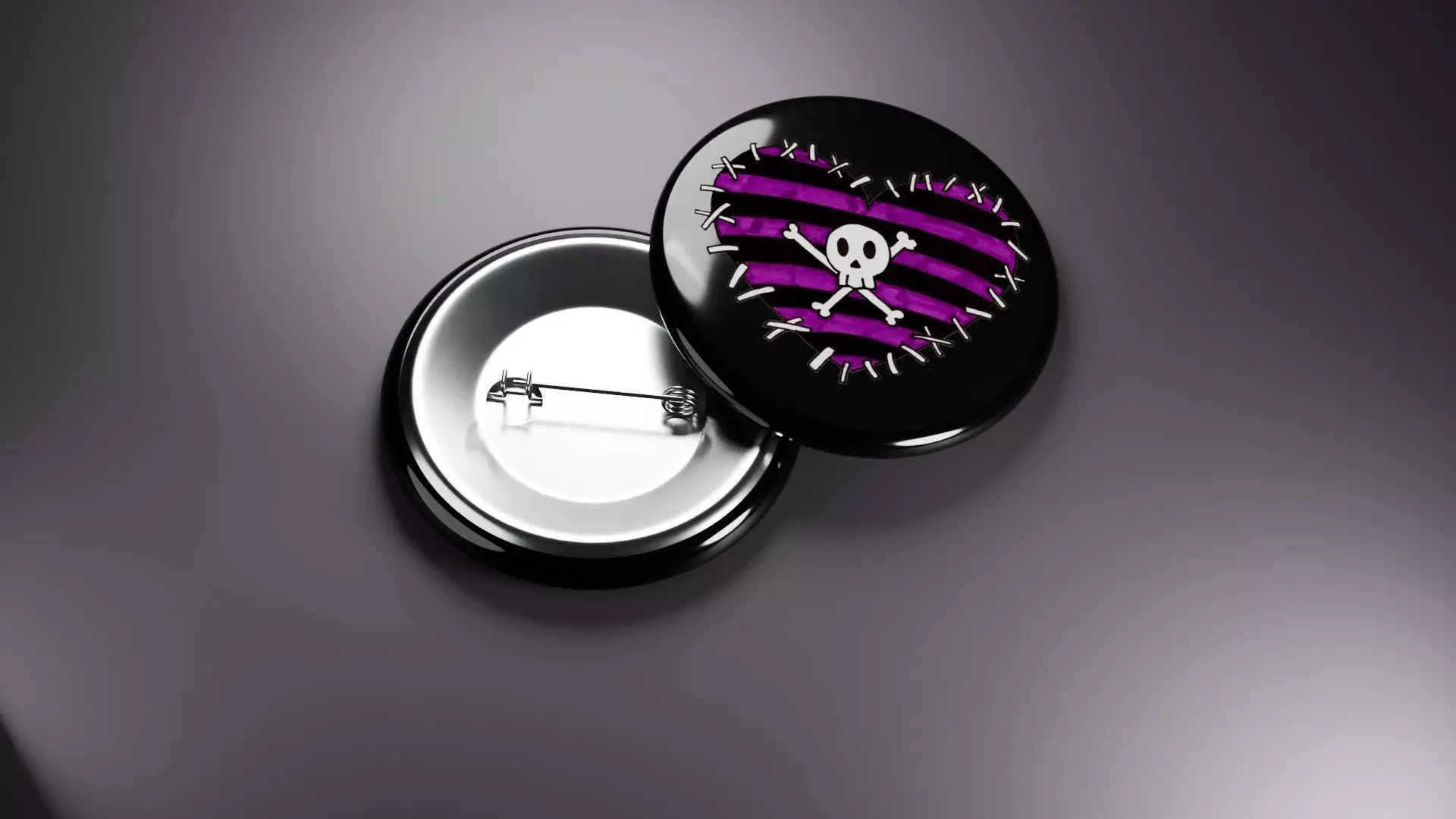 Emo Music Fashion Badges 3D print model_14