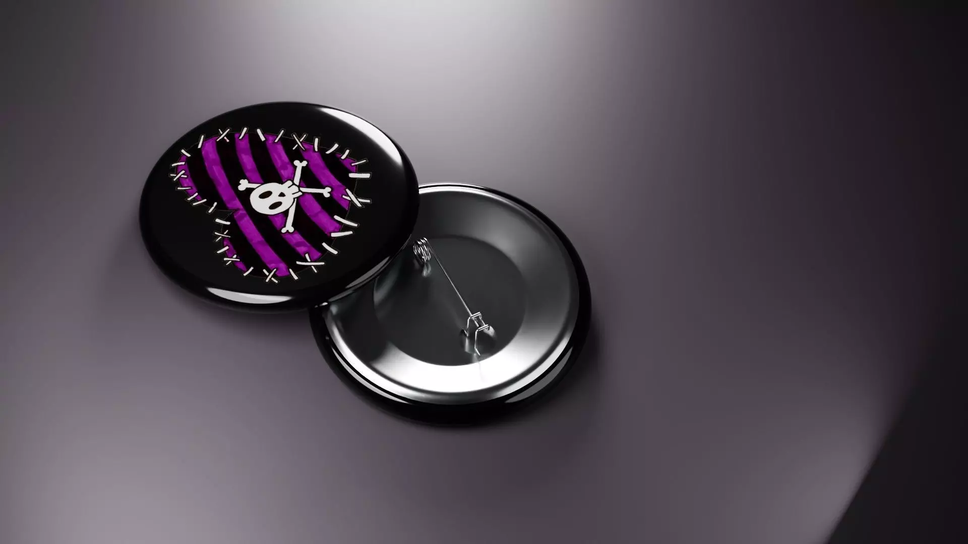 Emo Music Fashion Badges 3D print model_8