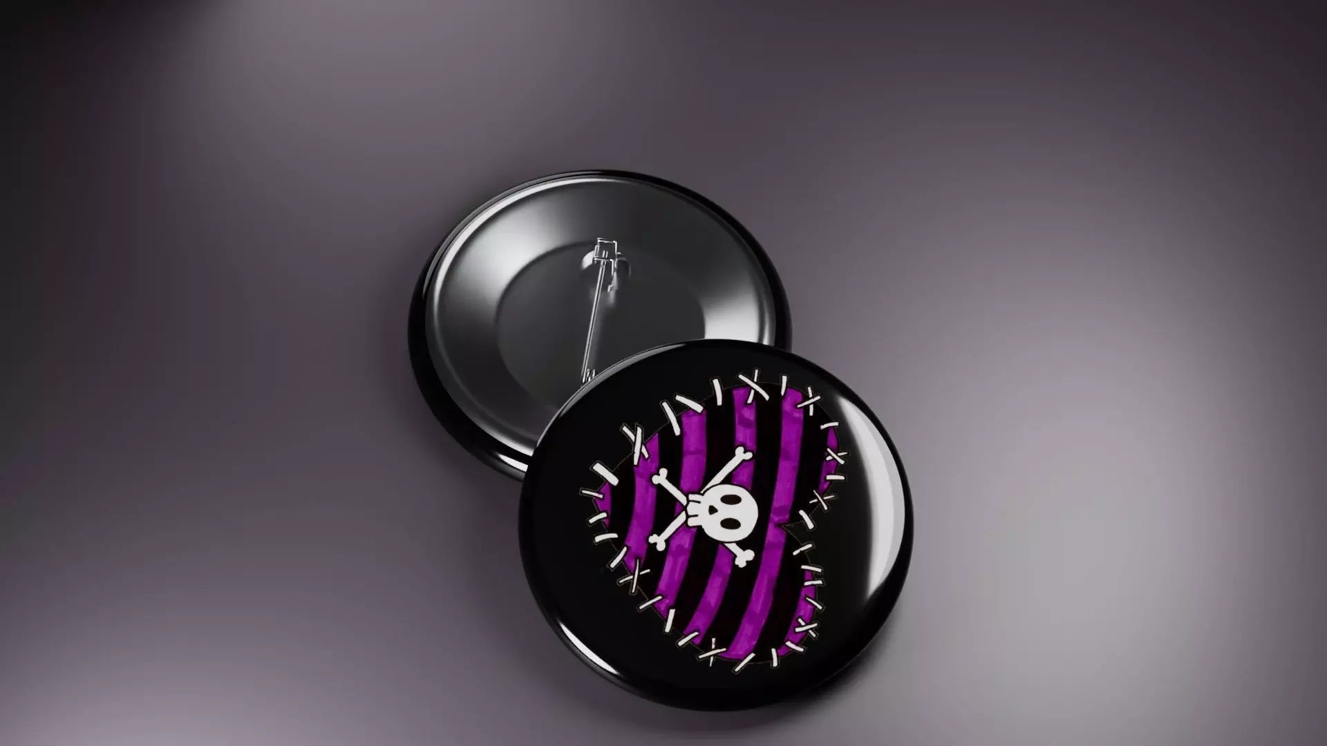 Emo Music Fashion Badges 3D print model_2