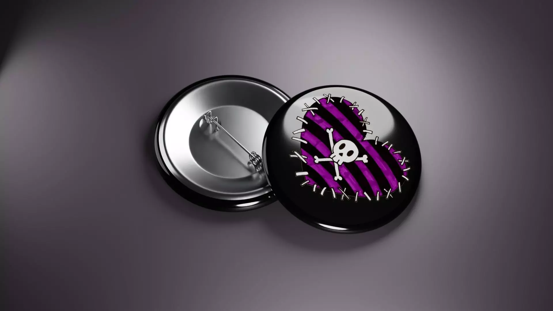 Emo Music Fashion Badges 3D print model_0