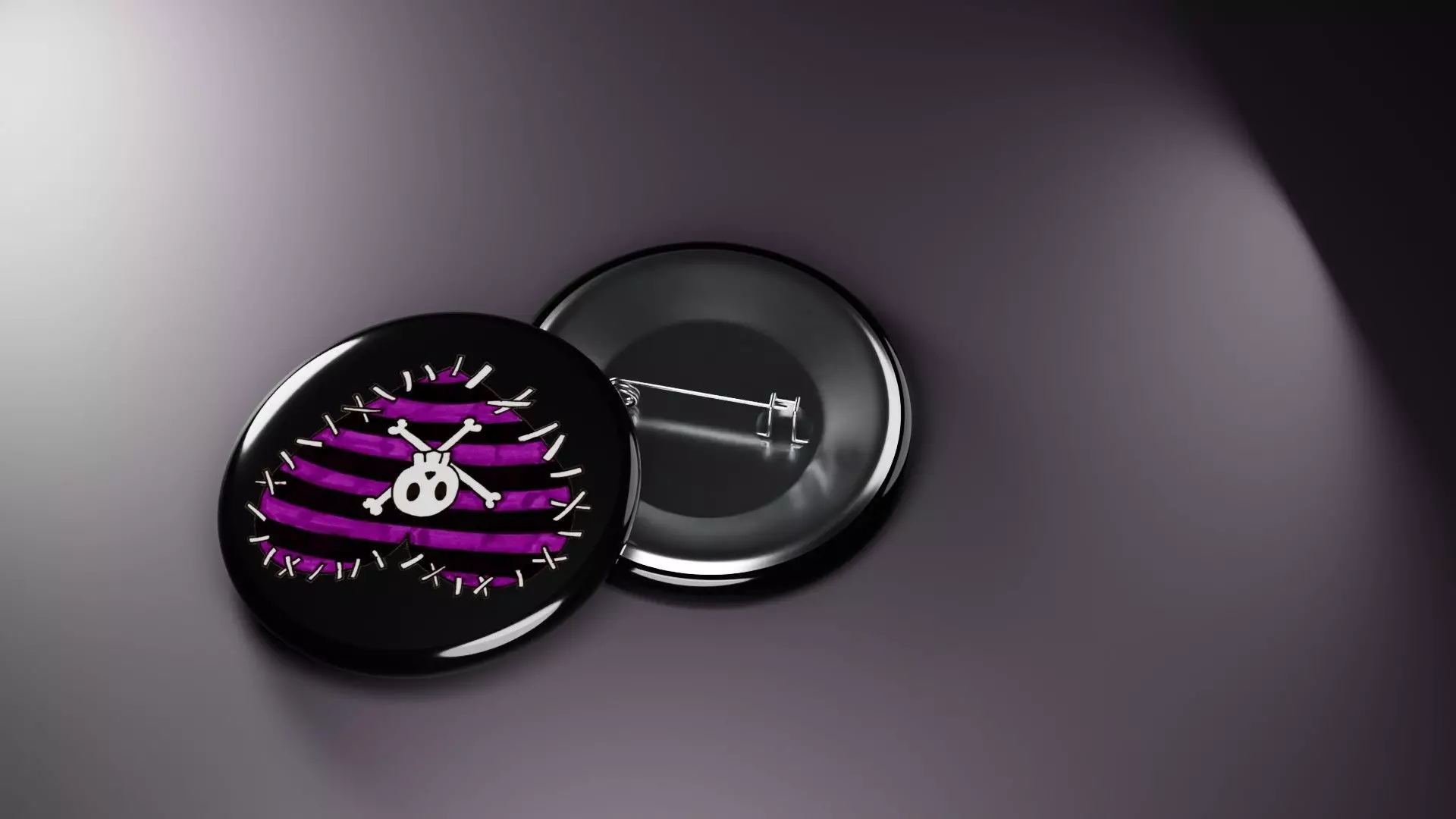 Emo Music Fashion Badges 3D print model_6