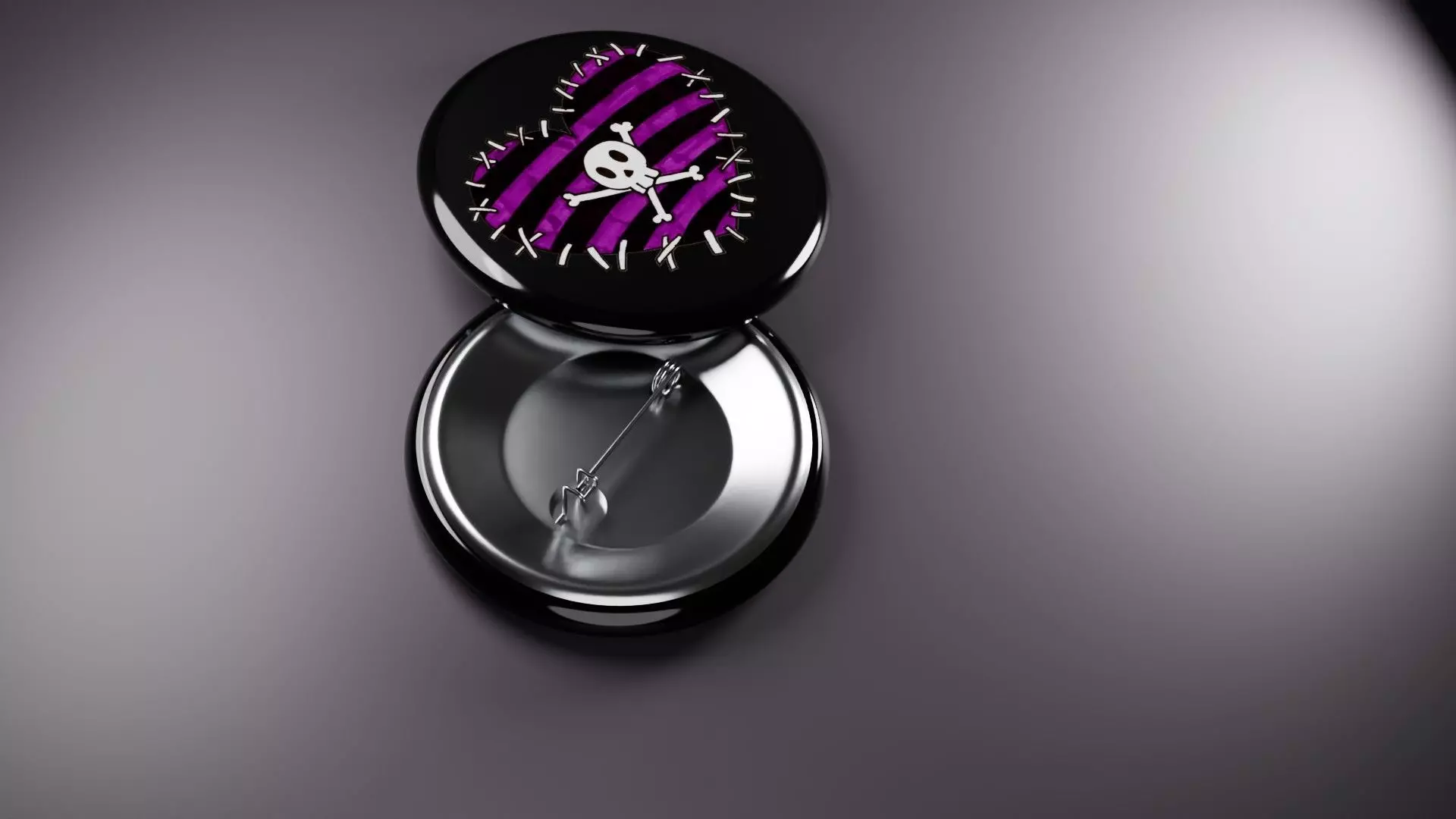 Emo Music Fashion Badges 3D print model_11