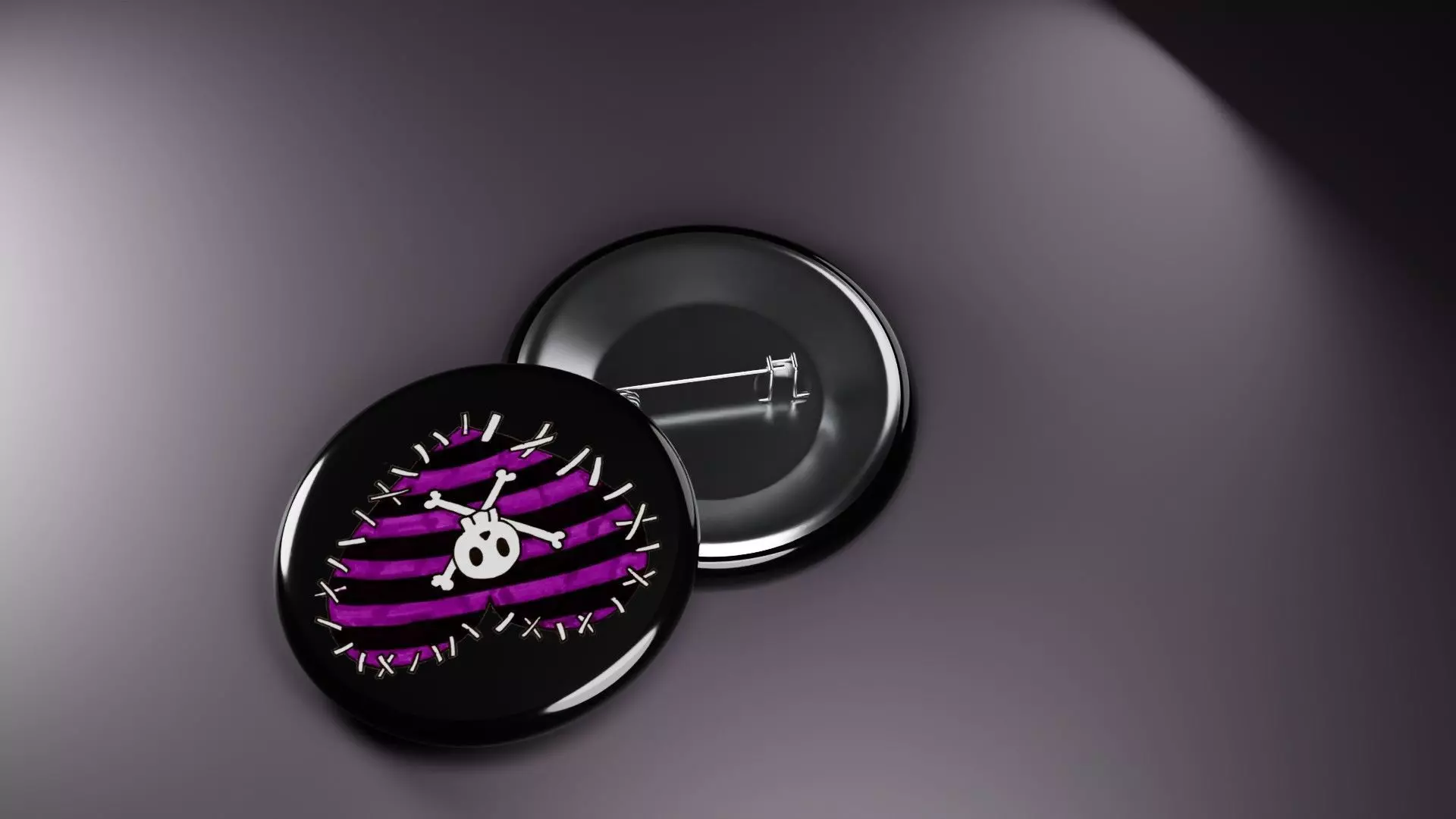 Emo Music Fashion Badges 3D print model_5