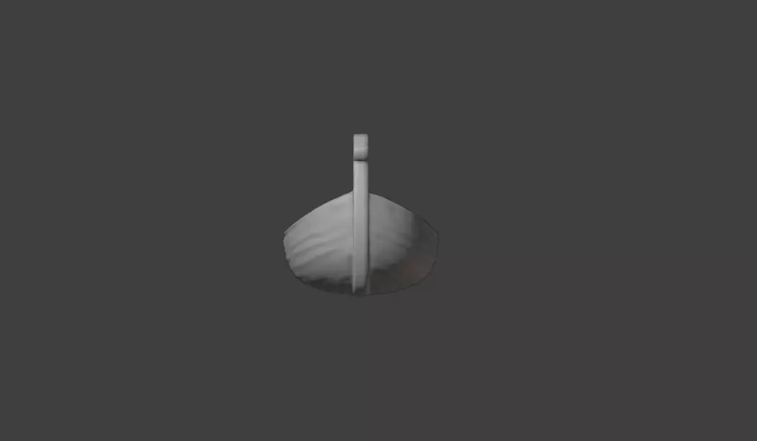 Wooden Viking Longship Low-poly 3D model_16