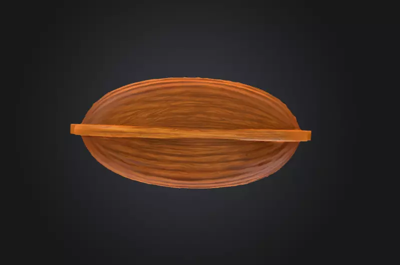 Wooden Viking Longship Low-poly 3D model_14