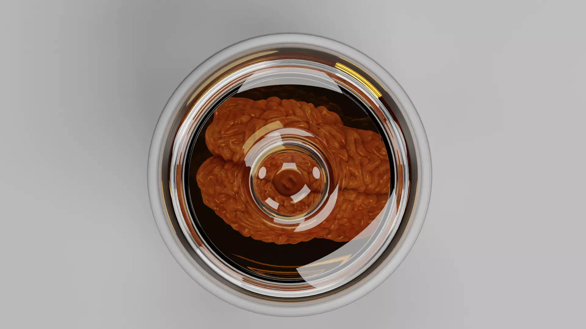 -Realistic Brain in Jar- 3D model_5