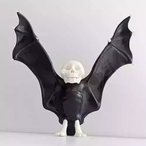 Skeleton Bat Halloween Home Decor Multiparts decorative statue