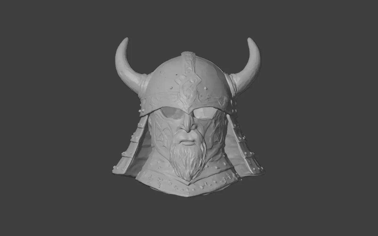 Viking Guardian Helm Low-poly 3D model_18