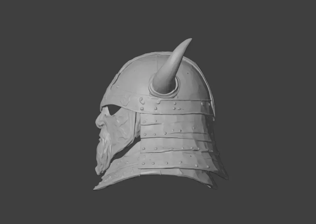 Viking Guardian Helm Low-poly 3D model_21