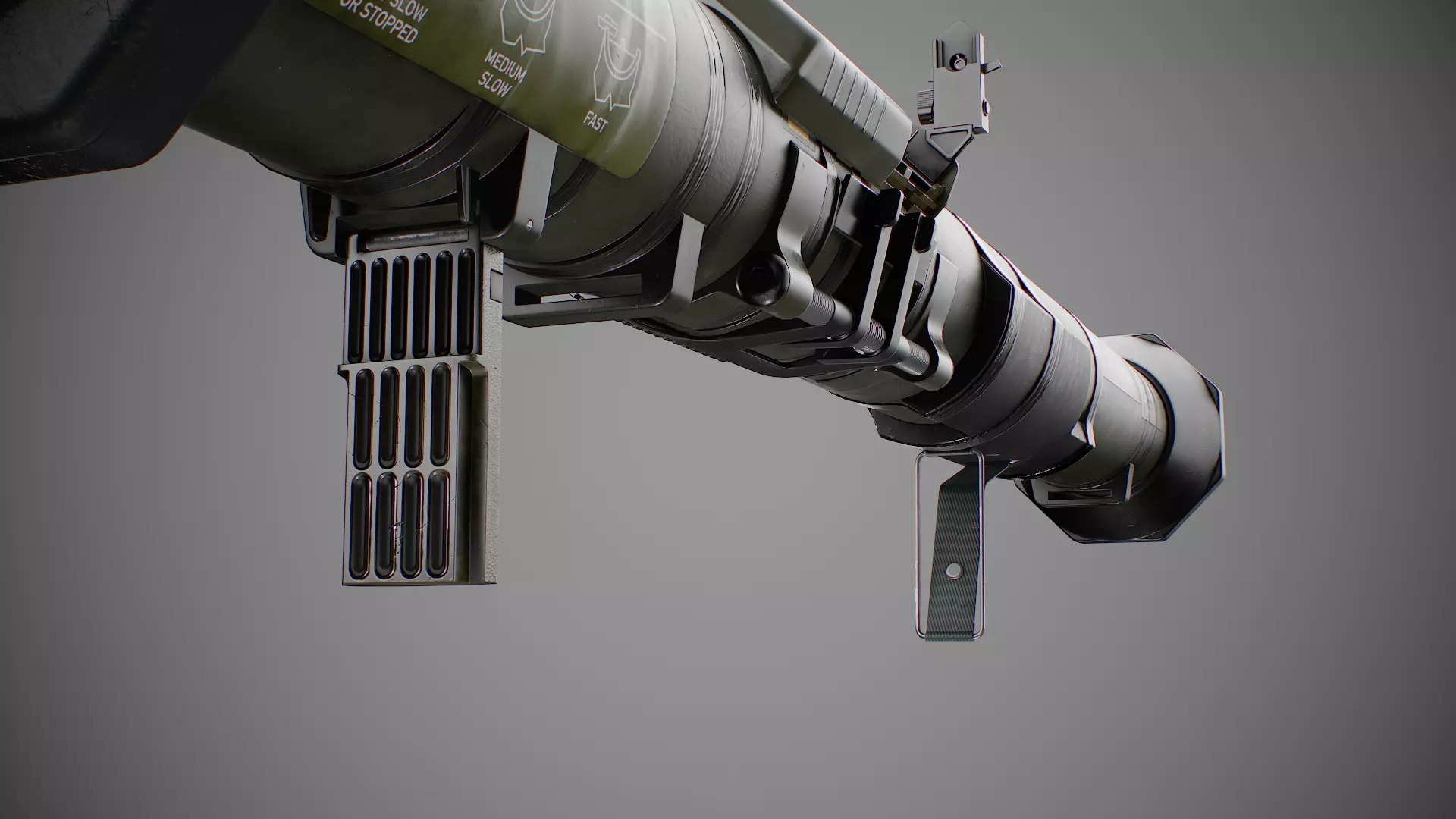 AT4 disposable anti-tank grenade launcher Low-poly 3D model_22