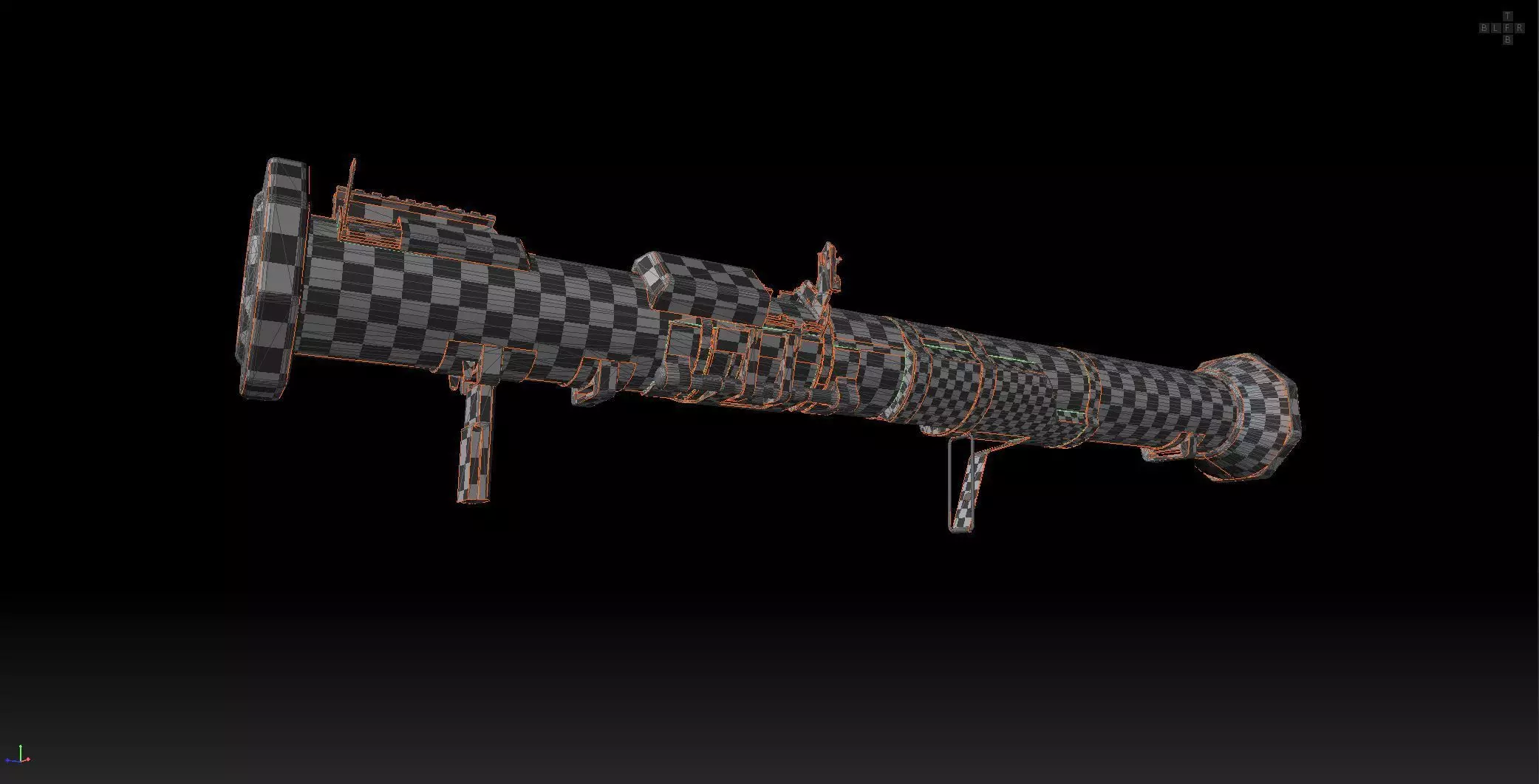 AT4 disposable anti-tank grenade launcher Low-poly 3D model_34