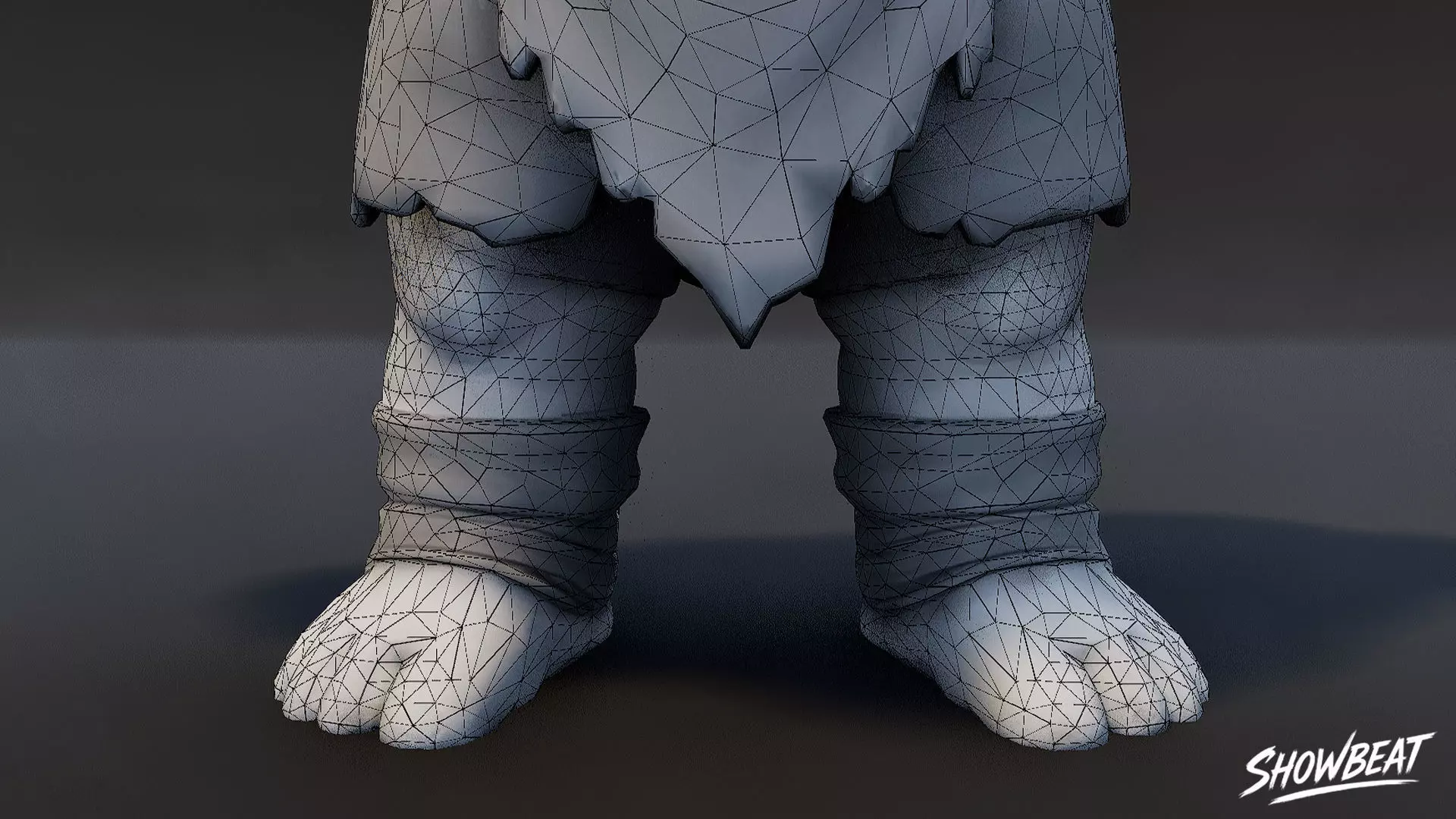 Child Ogre  T-Pose Low-poly 3D model_8