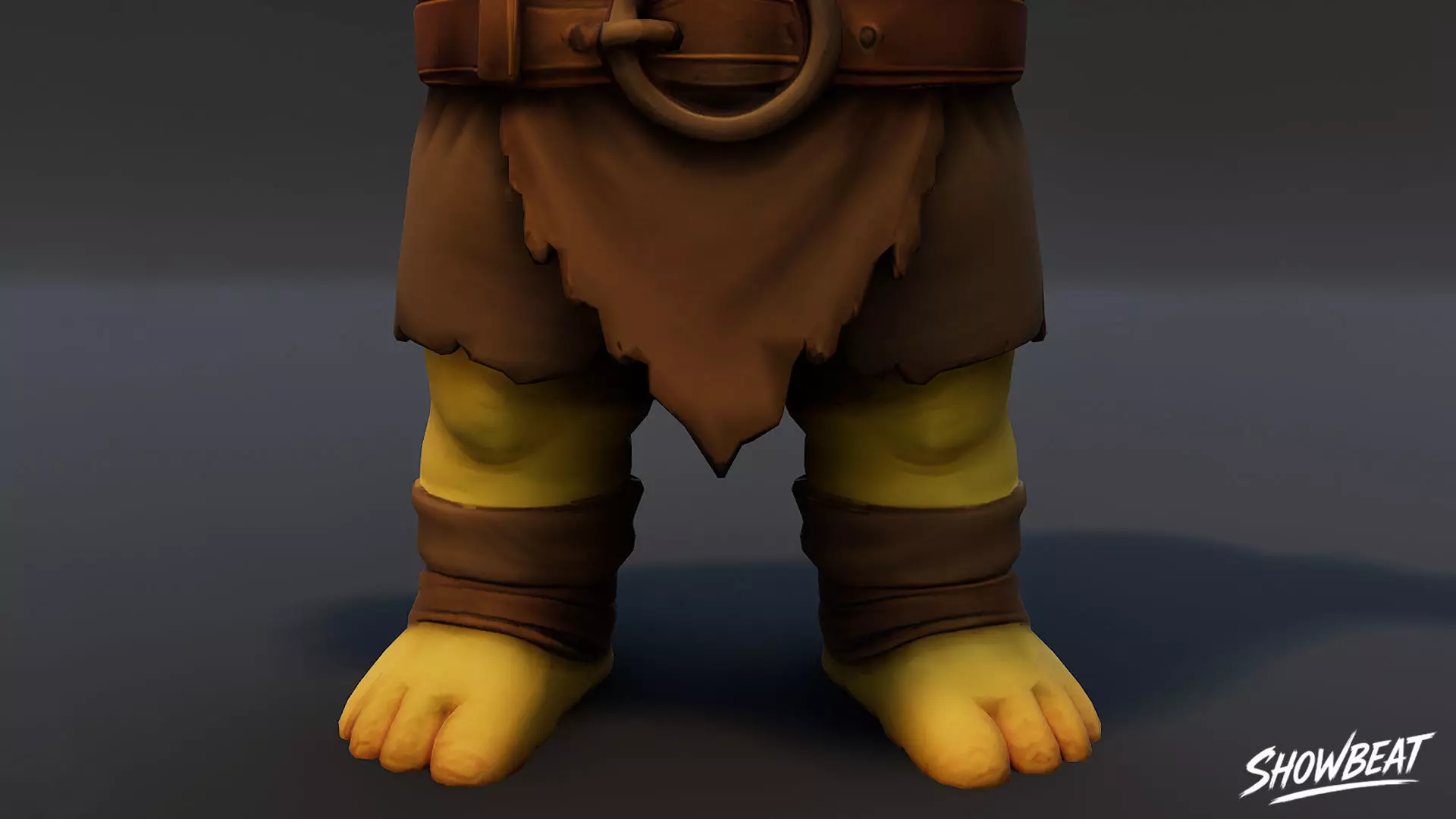 Child Ogre  T-Pose Low-poly 3D model_5