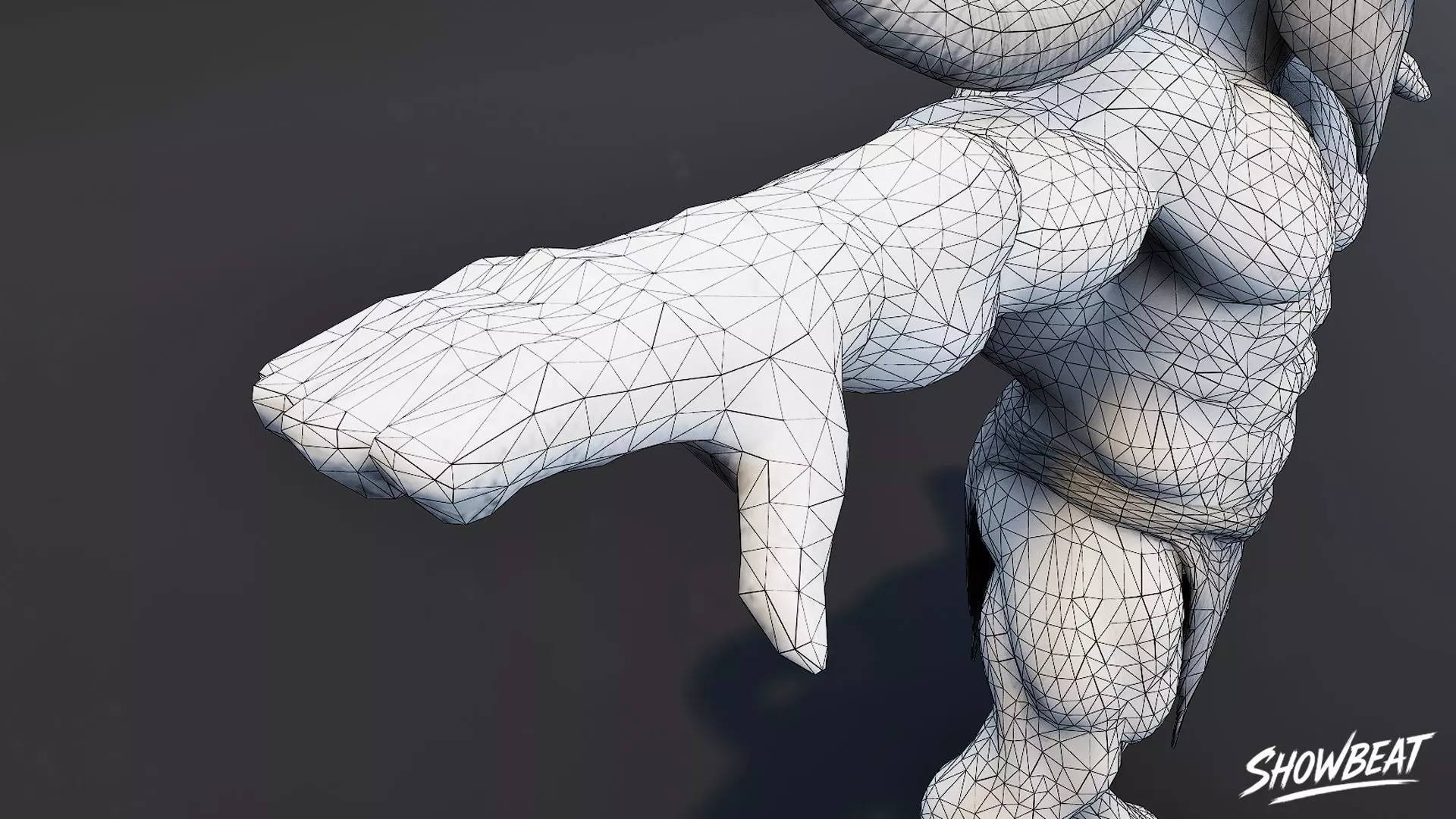 Feral Ogre V01 T-Pose Low-poly 3D model_10