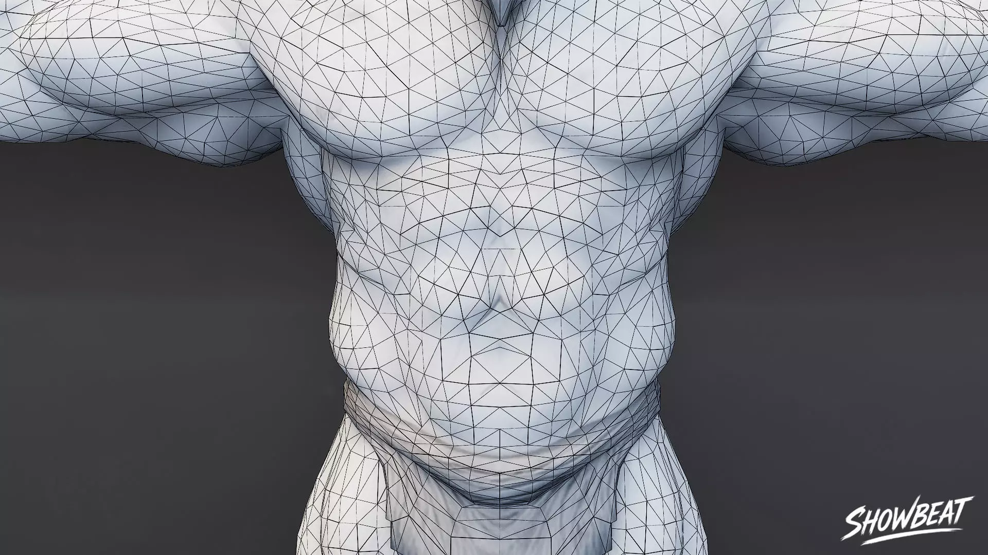 Feral Ogre V01 T-Pose Low-poly 3D model_8