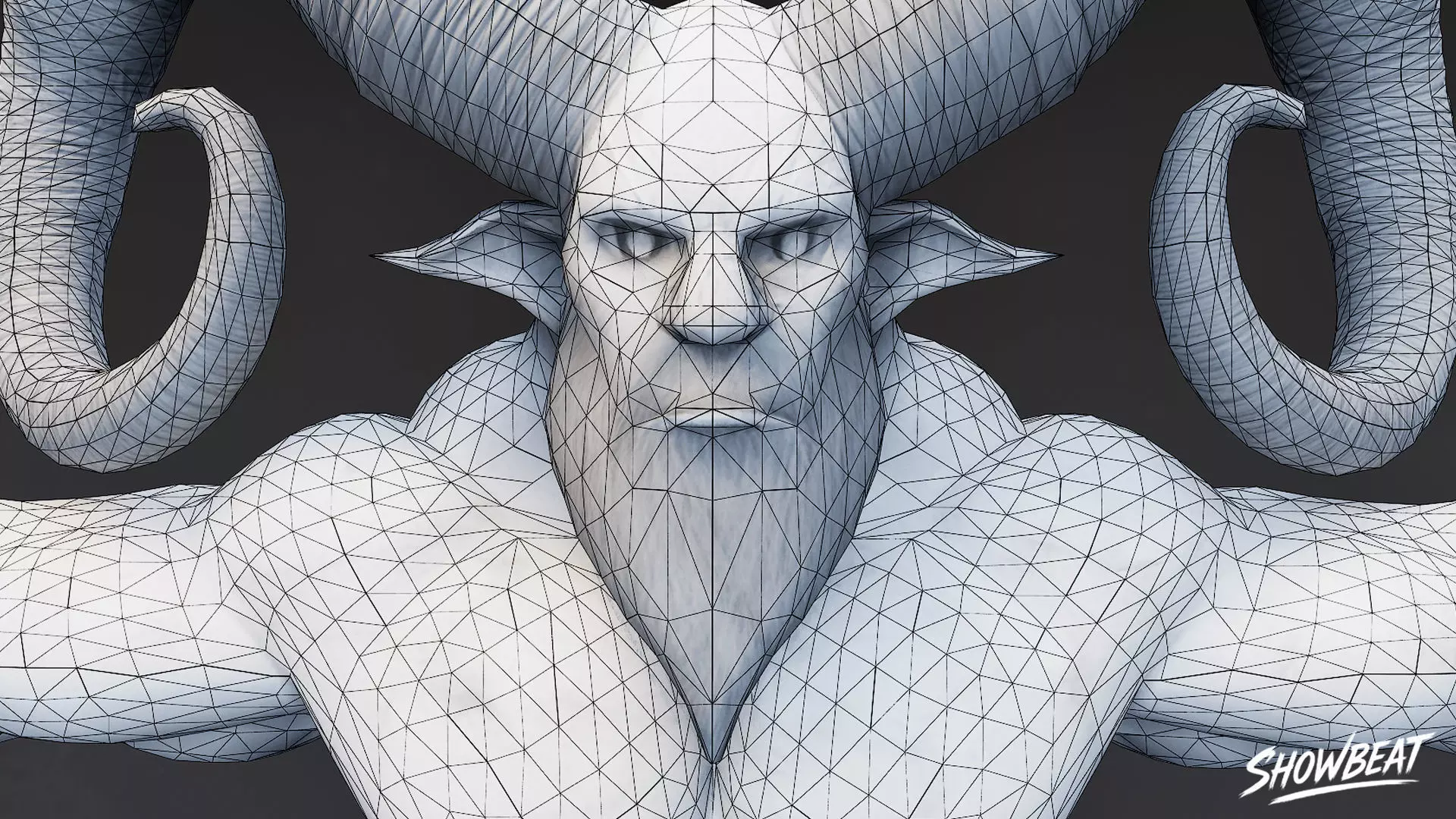 Feral Ogre V01 T-Pose Low-poly 3D model_7