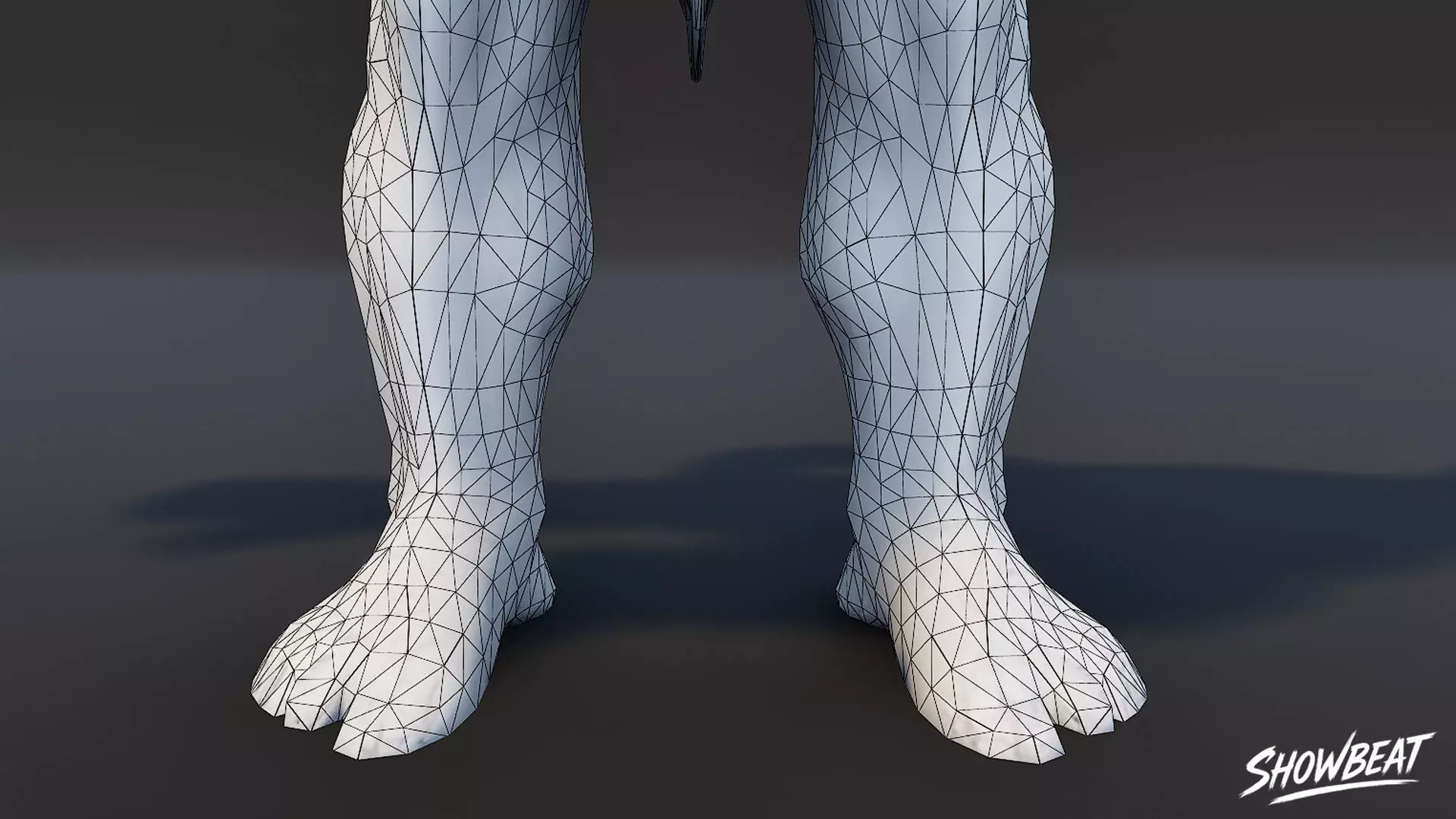 Feral Ogre V01 T-Pose Low-poly 3D model_9