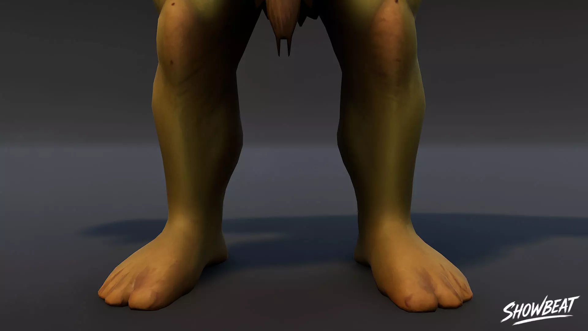 Feral Ogre V02 T-Pose Low-poly 3D model_6