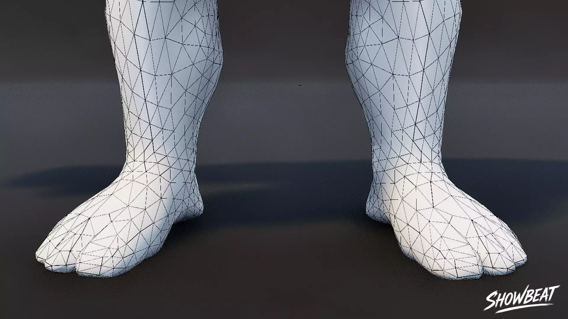 Feral Ogre V02 T-Pose Low-poly 3D model_9