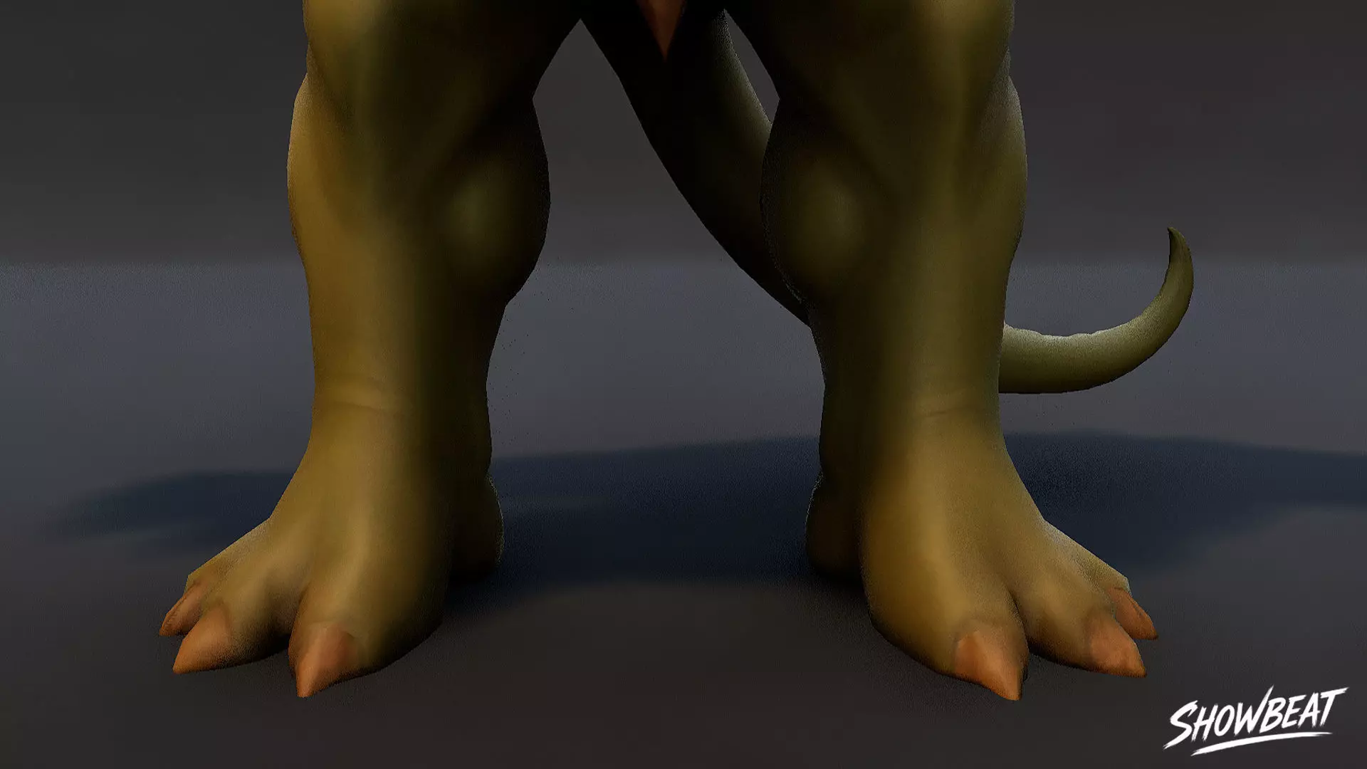 Feral Ogre V03 T-Pose Low-poly 3D model_6