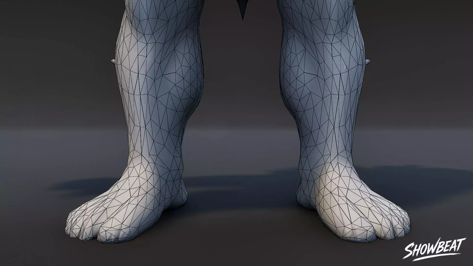 Ice Ogre T-Pose Low-poly 3D model_8