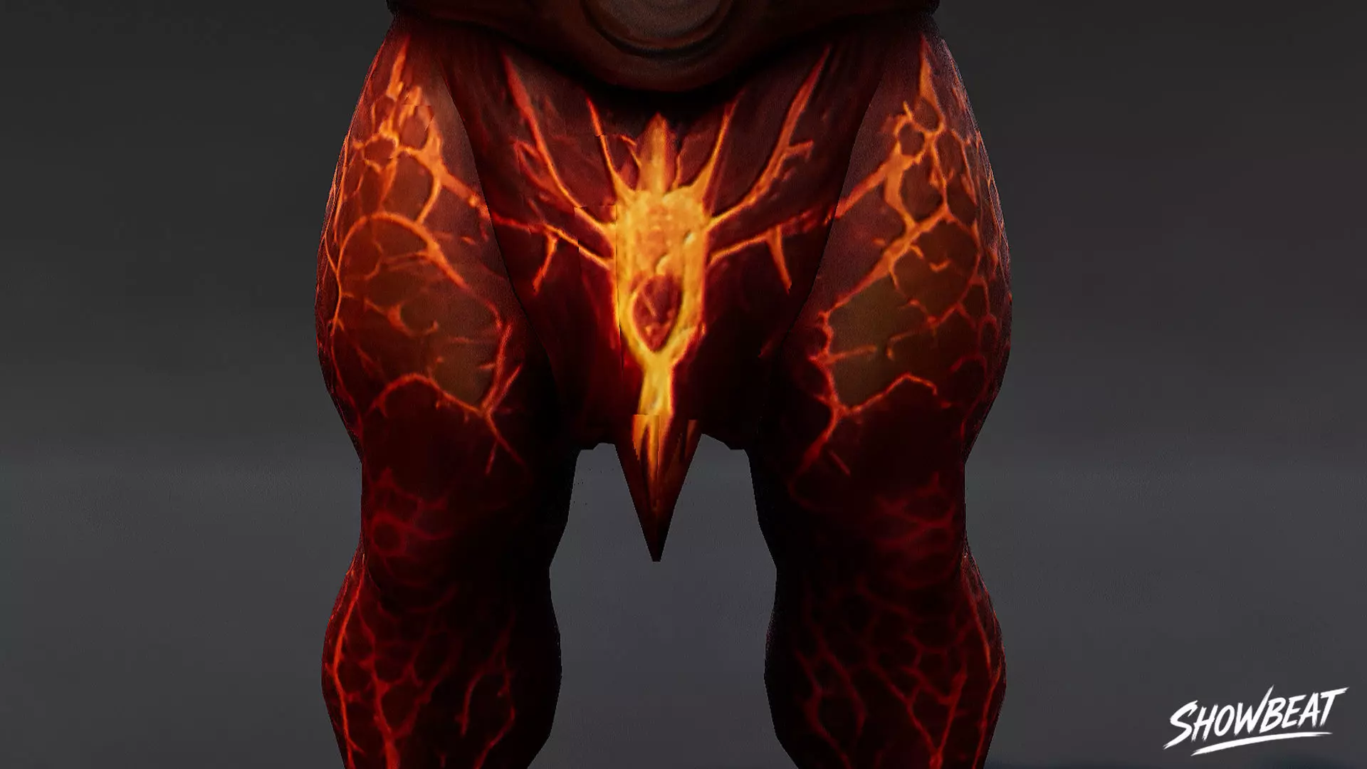 Magma Ogre T-Pose Low-poly 3D model_5