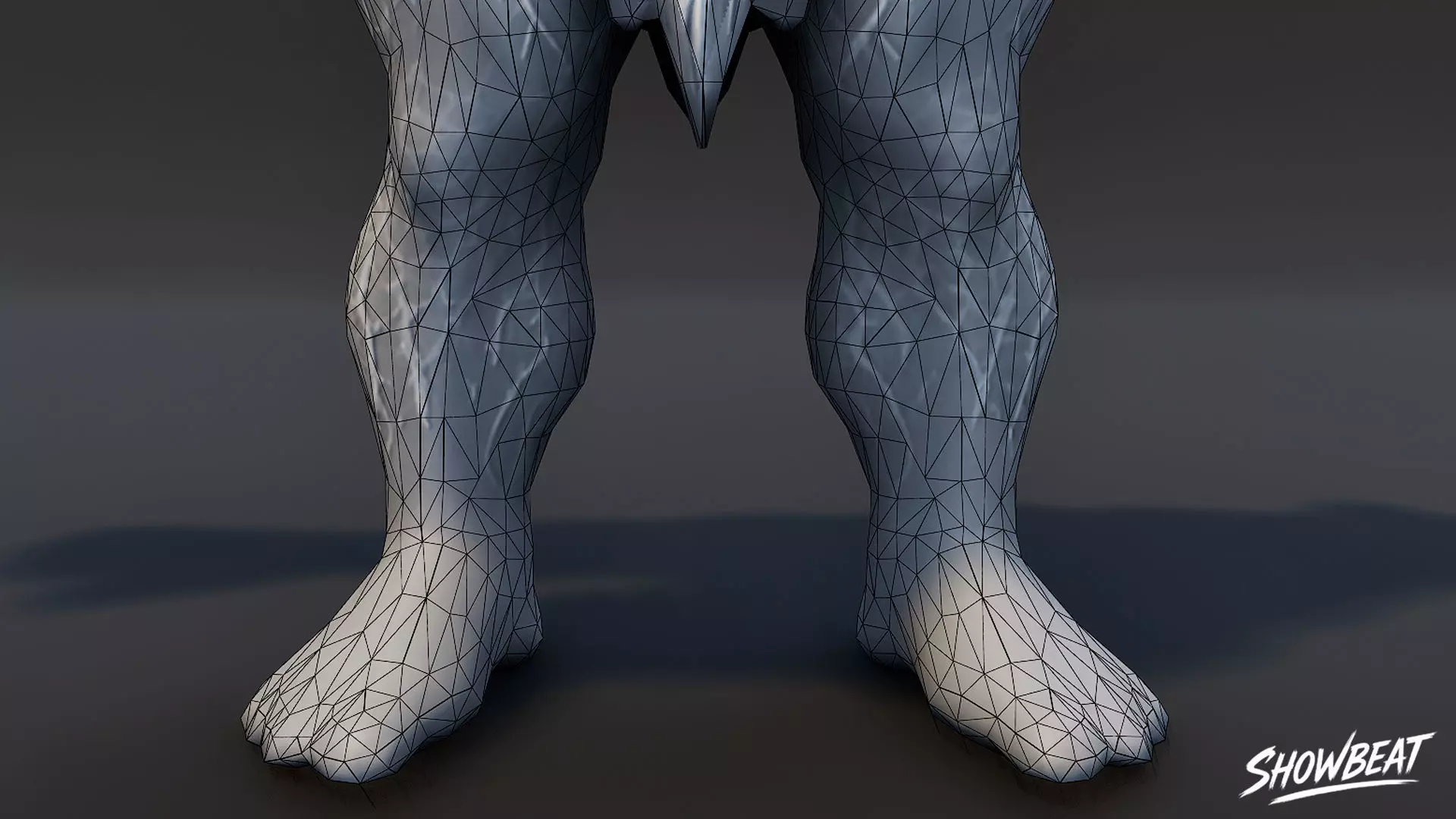 Magma Ogre T-Pose Low-poly 3D model_9