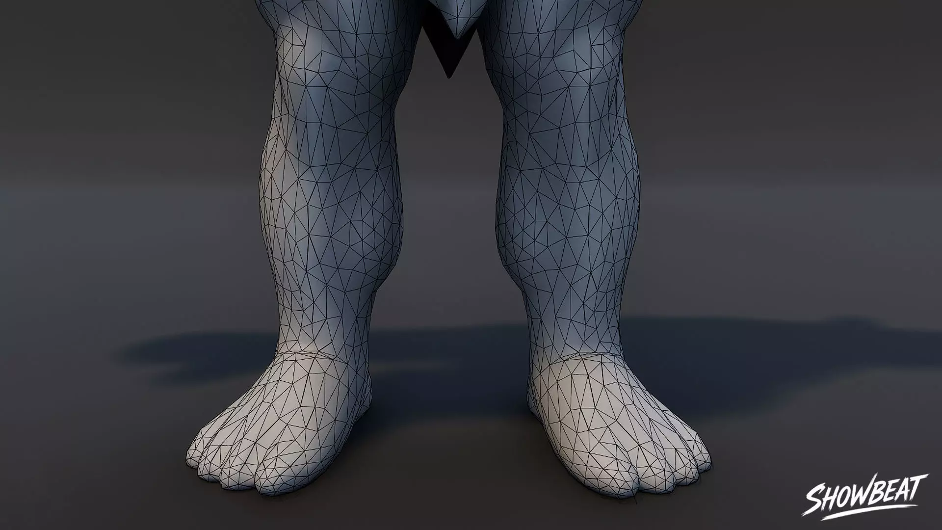 Shadow Ogre T-Pose Low-poly 3D model_8