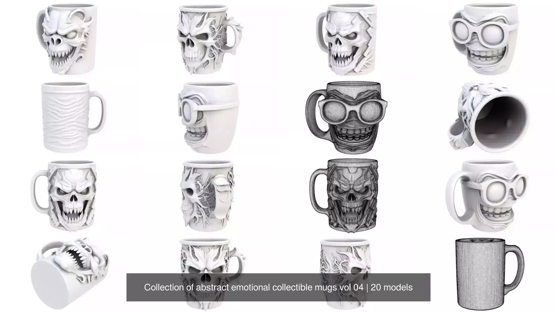 Collection of abstract emotional collectible mugs vol 04 _22