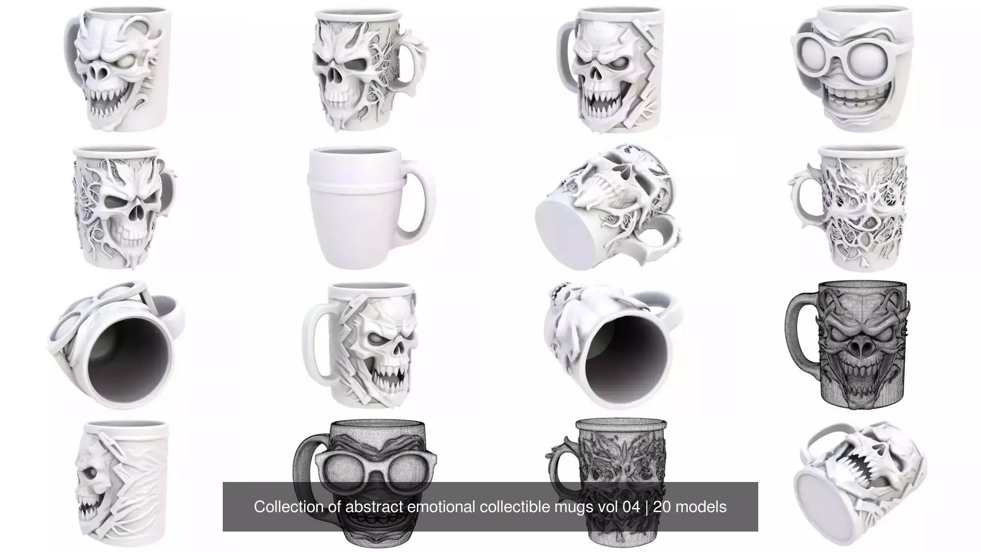 Collection of abstract emotional collectible mugs vol 04 _23