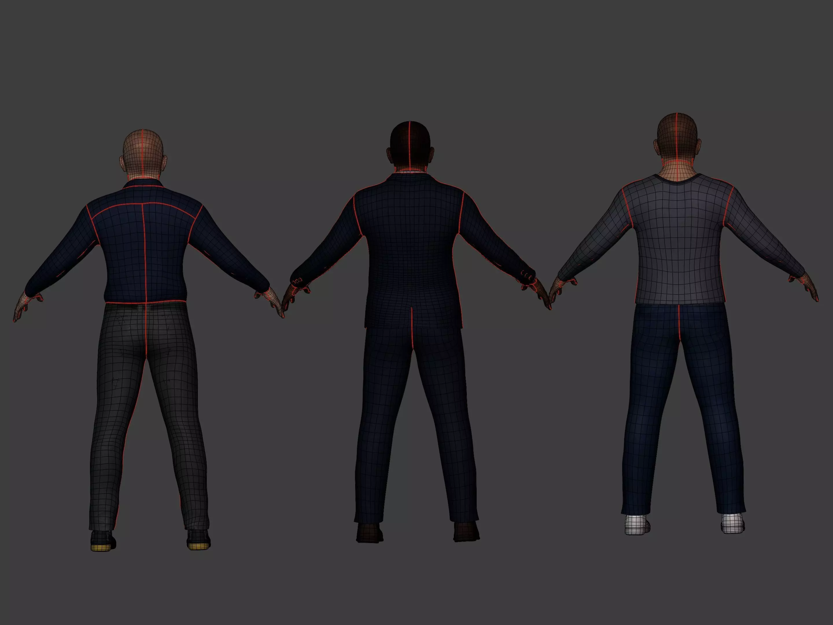 People Collection Low-poly 3D model_6