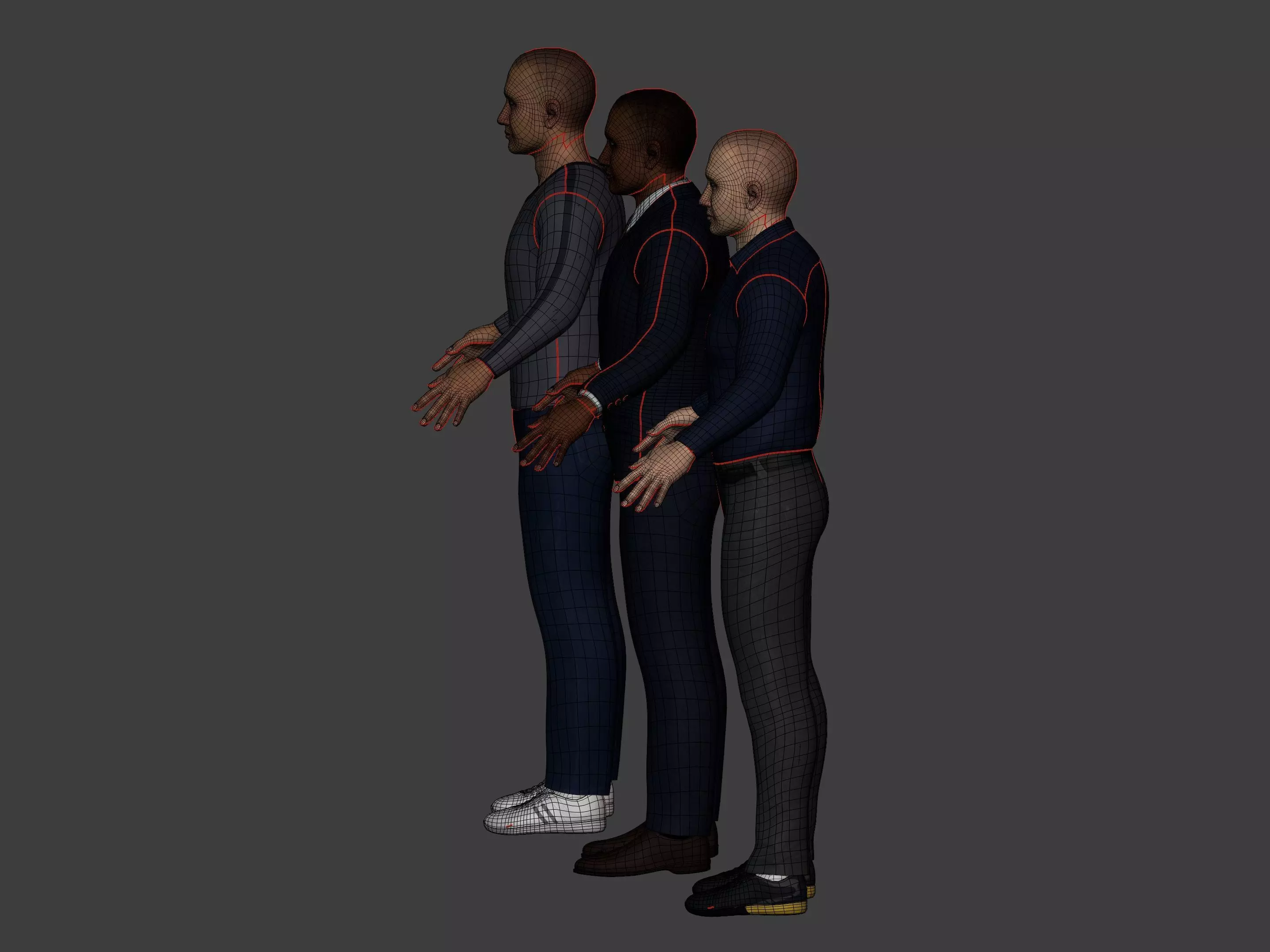 People Collection Low-poly 3D model_5