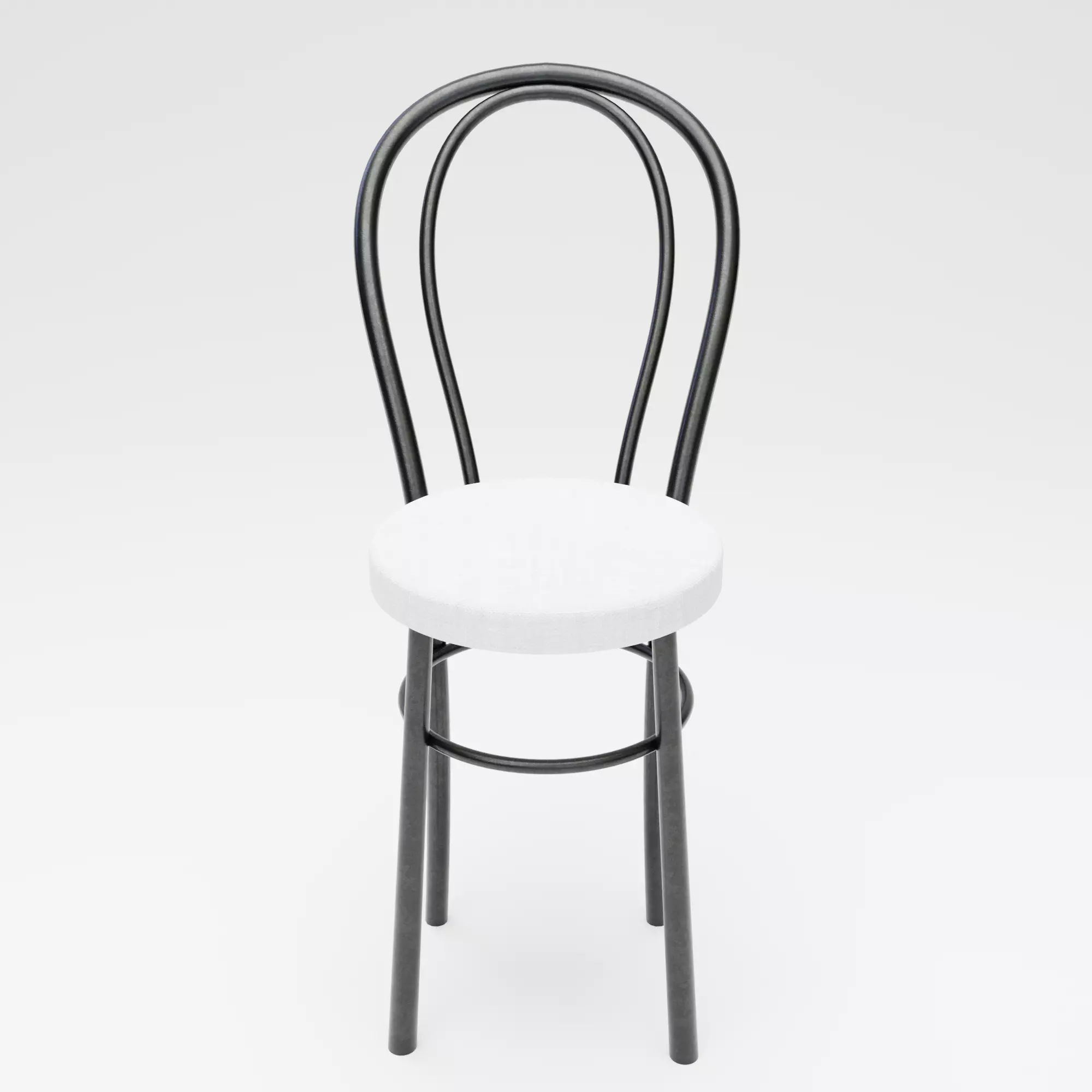 Classic Metal Bistro ChairGame Ready 3D Model Free low-poly 3D model