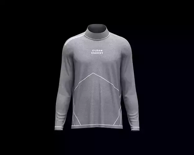 Mens activewear sweatshirt with overlock stitch