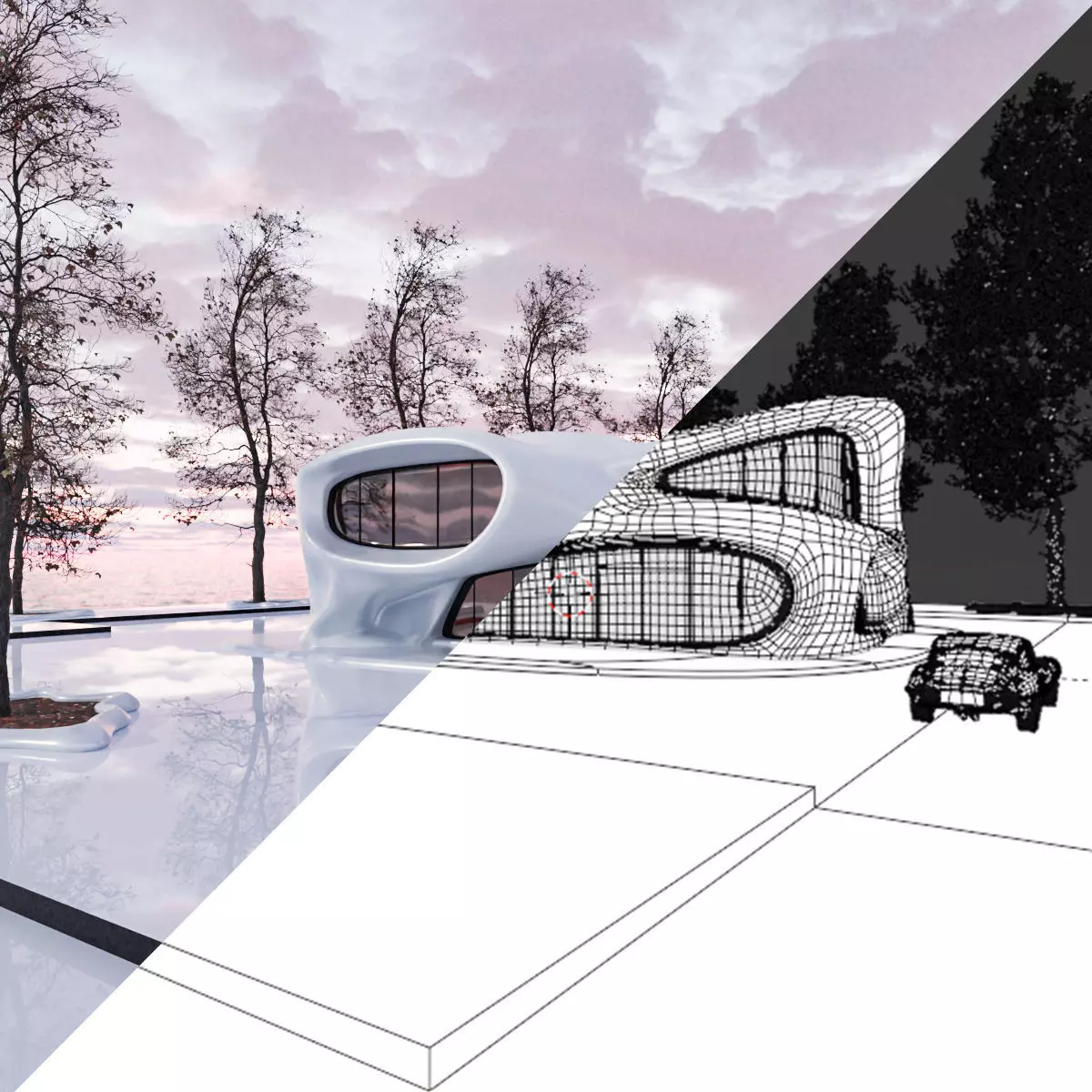 Organic building 3D model_14