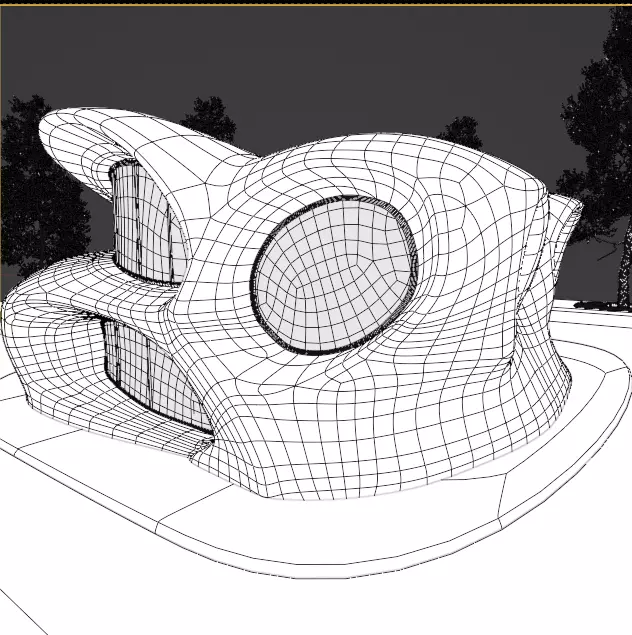 Organic building 3D model_16