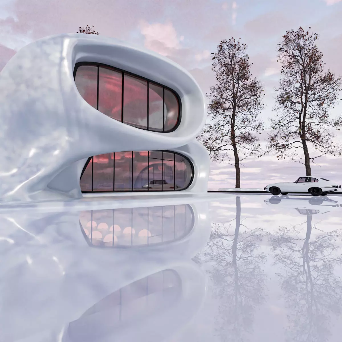 Organic building 3D model_7