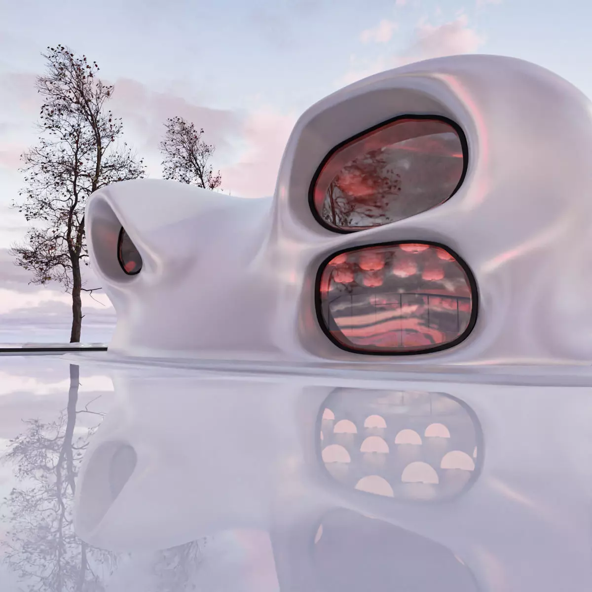 Organic building 3D model_11