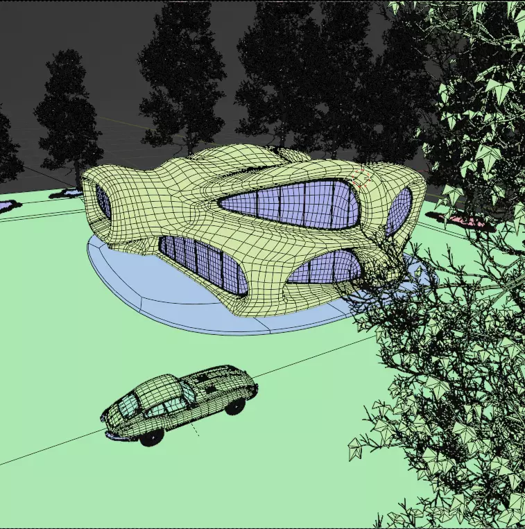 Organic building 3D model_23