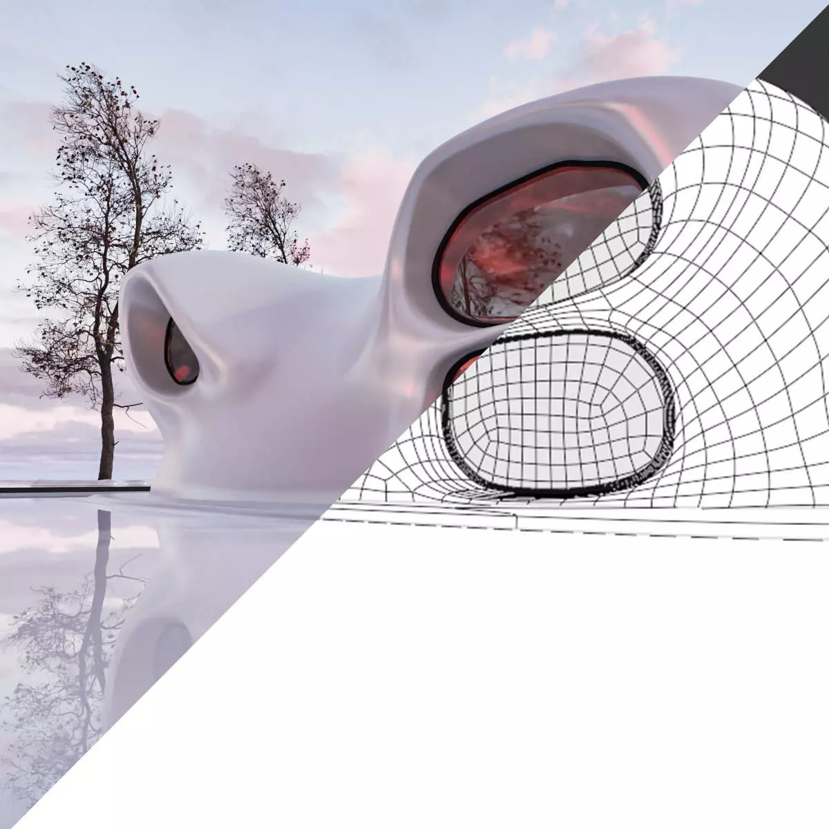 Organic building 3D model_12