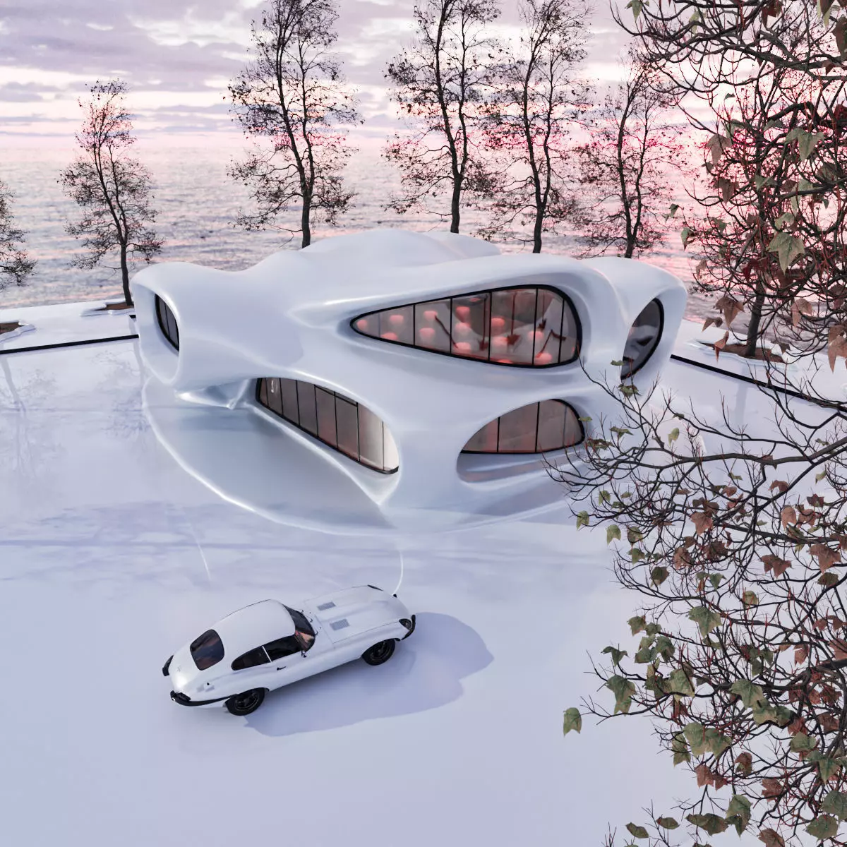 Organic building 3D model_5