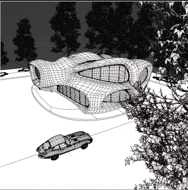 Organic building 3D model_22