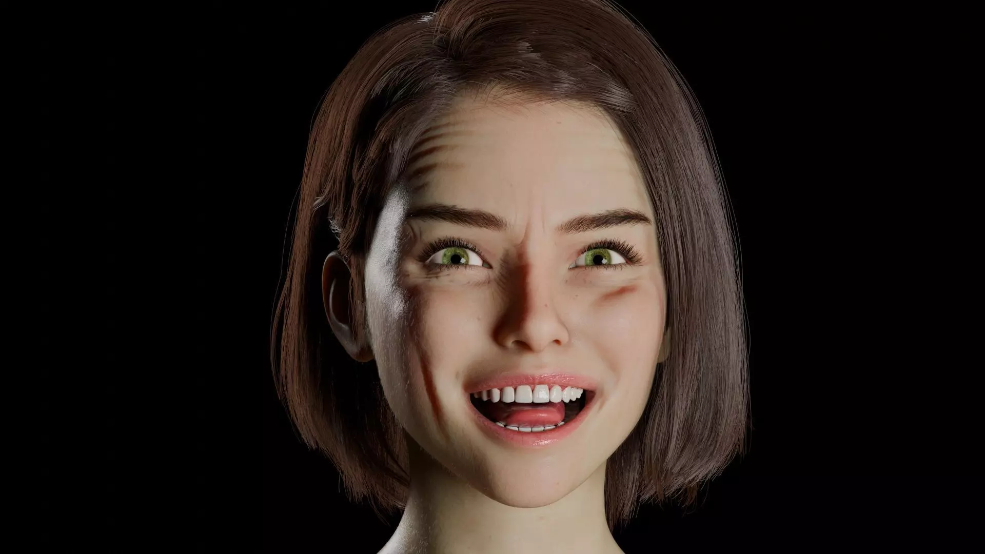 Sarah - Advanced Rigged Female Low-poly 3D model_40