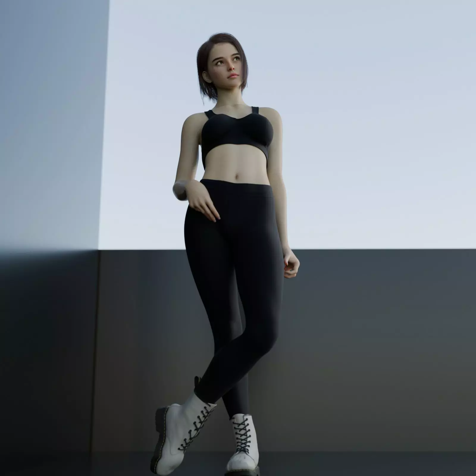 Sarah - Advanced Rigged Female Low-poly 3D model_31