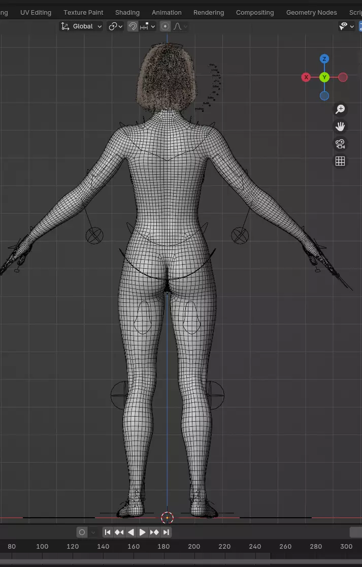 Sarah - Advanced Rigged Female Low-poly 3D model_45