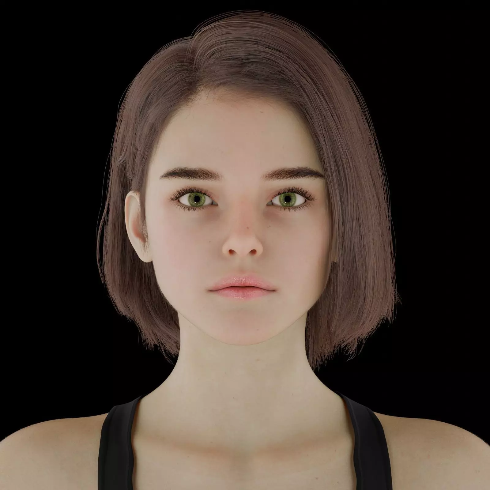 Sarah - Advanced Rigged Female Low-poly 3D model_0