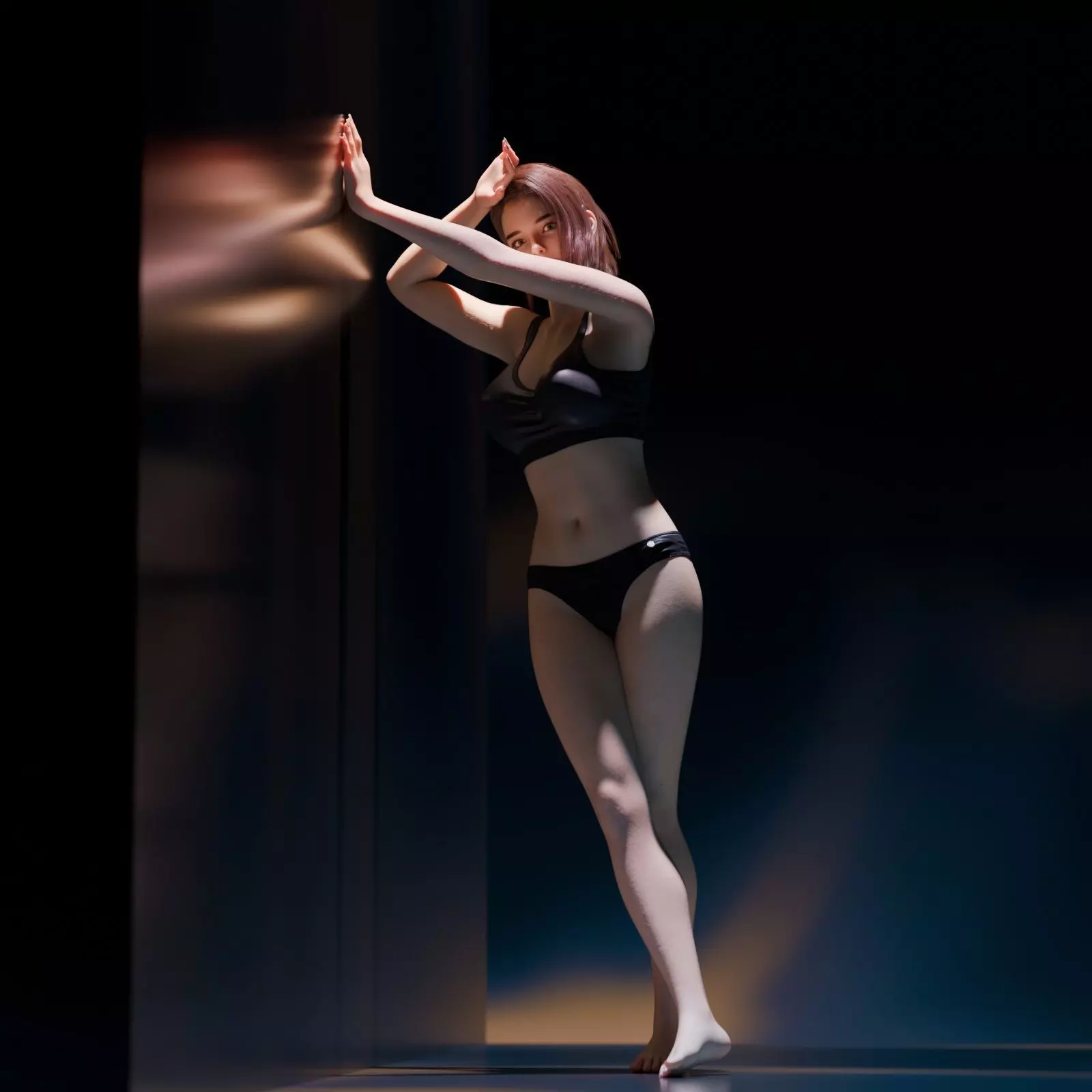 Sarah - Advanced Rigged Female Low-poly 3D model_41