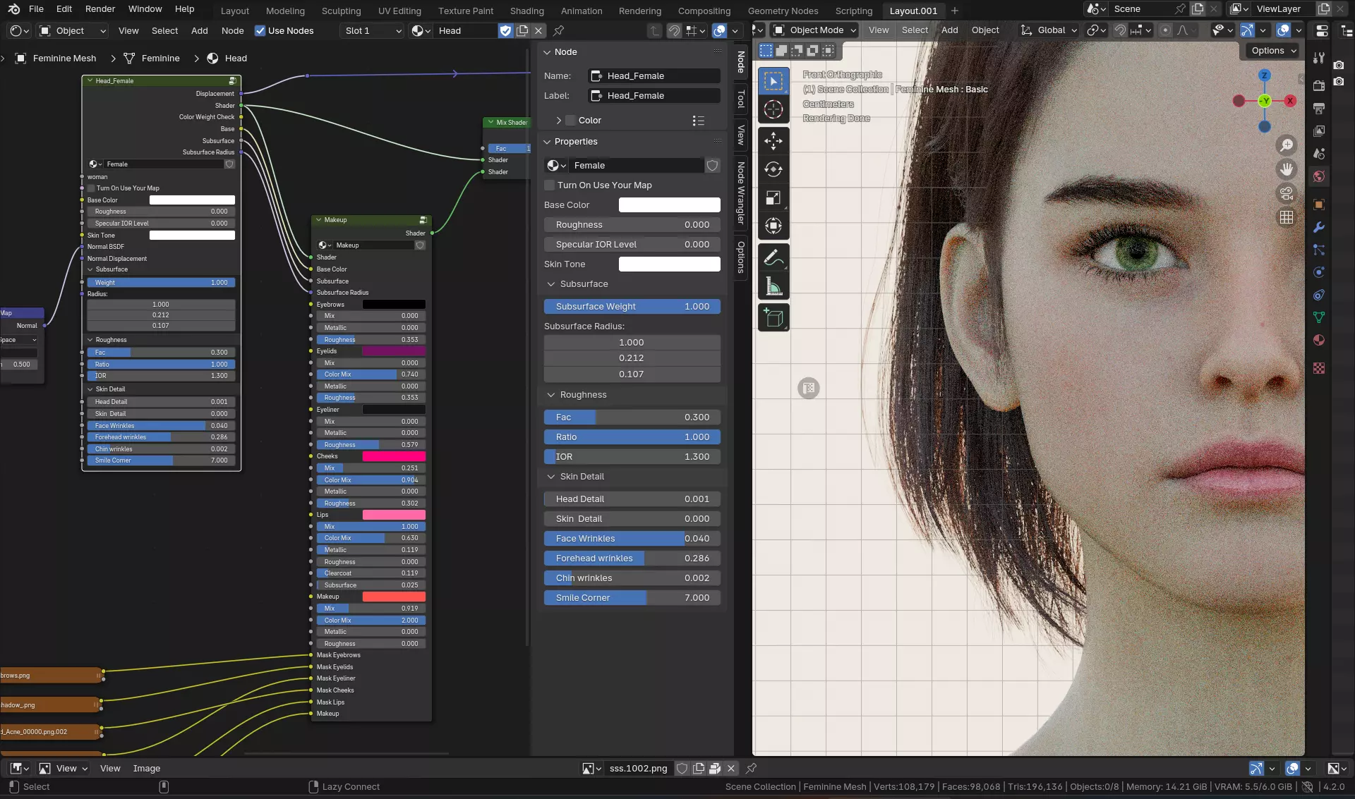 Sarah - Advanced Rigged Female Low-poly 3D model_42